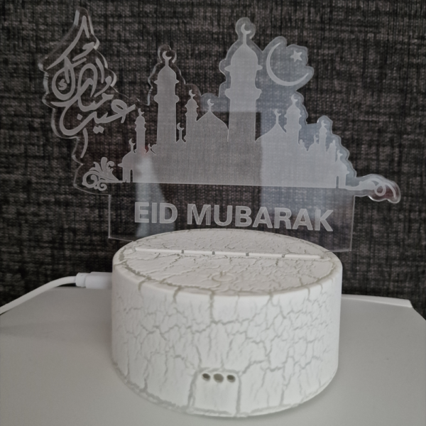 Eid Mubarak LED Lampe – Islamische Deko mit 7 Farben - Image 9